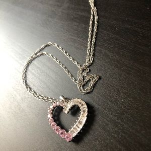 CRISLU Sterling Silver Heart Necklace